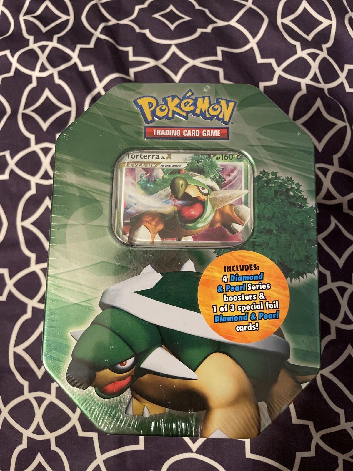 Torterra LV.X Tin Pokémon Card from Pokemon Diamond & Pearl Set